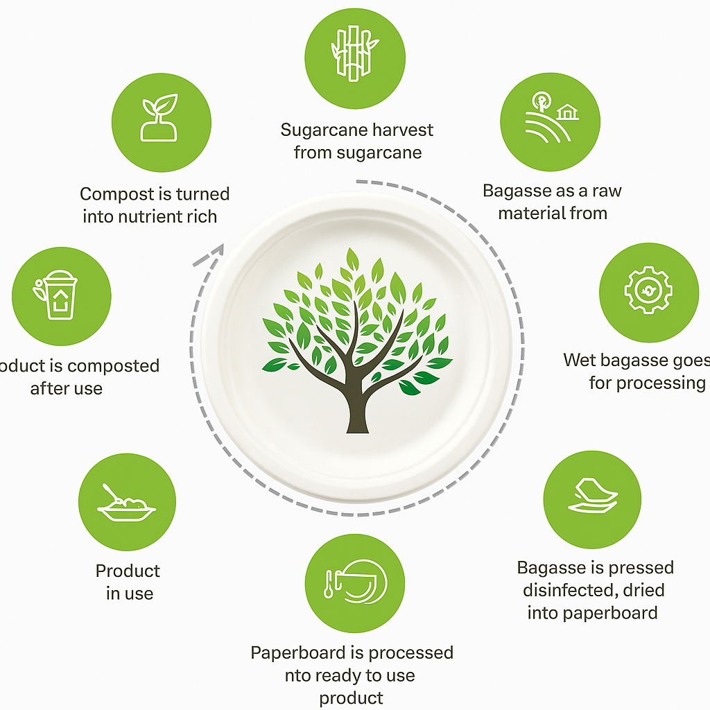 sugarcane bagasse life cycle